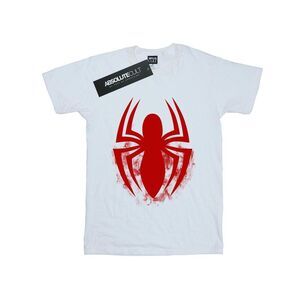 Spider-Man Mens Logo Cotton T-Shirt / White